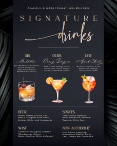 E081 Signature Drinks Sign design preview