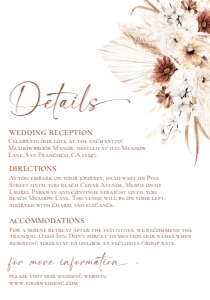 D021 Detail Card Vertical 3.5x5 B: D021 Wedding Suite