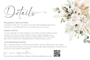 D024 Detail Card Horizontal 6x4 B: D024 Wedding Bundle