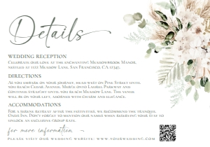 D024 Detail Card Horizontal 5x3.5 B: D024 Wedding Bundle