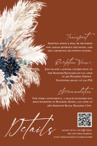 E017 Detail Card Vertical 4x6: E017 Wedding Suite