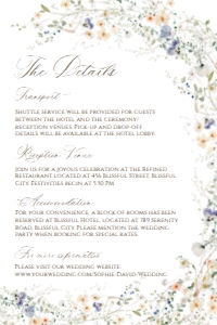 E021 Detail Card Vertical 4x6: E021 Wedding Suite