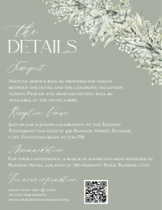 E022 Detail Card Vertical 4.25x5.5: E022 Wedding Suite