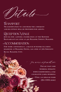 E041 Detail Card Vertical 4x6: E041 Wedding Suite