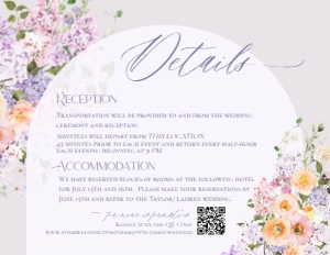E045 Detail Card Horizontal 5.5x4.25: E045 Wedding Suite