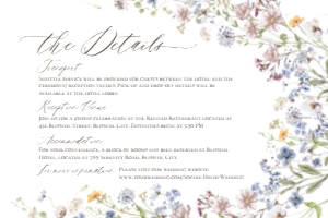 E048 Detail Card Horizontal 6x4: E048 Wedding Suite