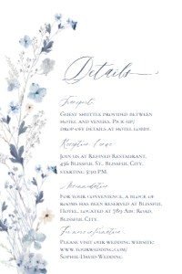 E057 Detail Card Vertical 4x6: E057 Wedding Suite