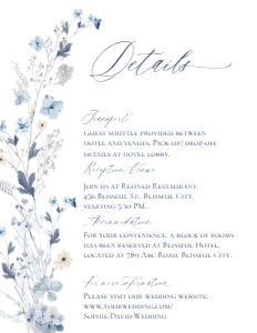 E057 Detail Card Vertical 4.25x5.5: E057 Wedding Suite
