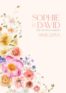E083 Wedding Invite Back: E083 Wedding Suite