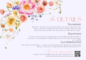 E083 Detail Card Horizontal 5x3.5: E083 Wedding Suite