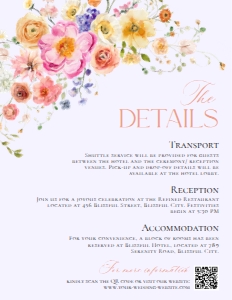 E083 Detail Card Vertical 4.25x5.5: E083 Wedding Suite