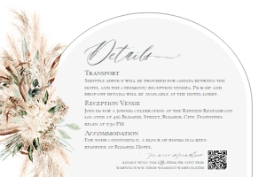 E058 Detail Card Horizontal 6x4: E058 Wedding Suite