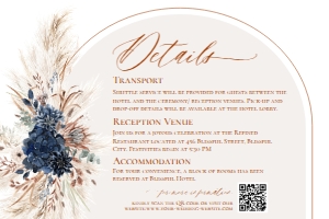 E059 Detail Card Horizontal 6x4: E059 Wedding Suite