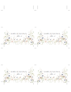 D023 Place Card Multiple Cards Avery5302: D023 Menu