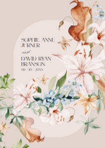 E087 Wedding Invite Back: E087 Wedding Suite