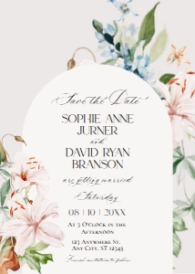 E087 Save The Date 5x7: E087 Wedding Suite