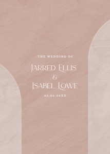 E089 Wedding Invite Back: E089 Wedding Suite