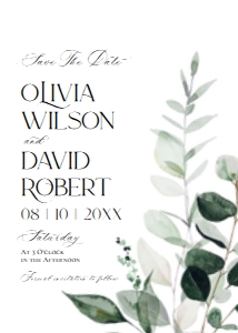E092 Save The Date Card: D001 Wedding Bundle