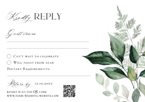 E092 RSVP 5x3.5: D001 Wedding Bundle