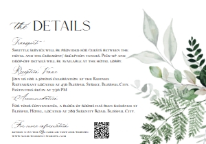 E092 Detail Card Horizontal 5x3.5: D001 Wedding Bundle