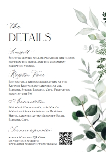 E092 Detail Card Vertical 5x3.5: D001 Wedding Bundle