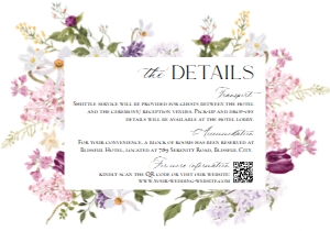 E095 Detail Card Horizontal 5x3.5: E095 Wedding Suite
