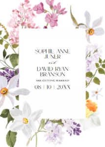 E095 Wedding Invite Back: E095 Wedding Suite