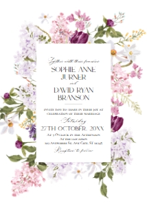 E095 Wedding Invite Front: E095 Wedding Suite
