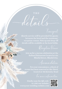 ACB028 Detail Card Vertical 3.5x5: ACB028 Wedding Suite