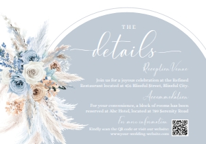 ACB028 Detail Card Horizontal 5x3.5: ACB028 Wedding Suite
