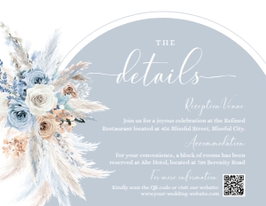 ACB028 Detail Card Horizontal 5.5x4.25: ACB028 Wedding Suite