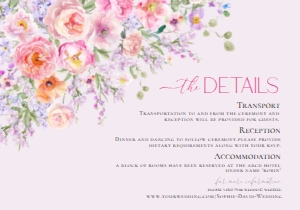E097 Detail Card Horizontal 5x3.5: E097 Wedding Suite