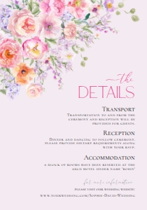 E097 Detail Card Vertical 3.5x5: E097 Wedding Suite