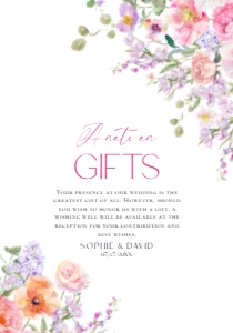 E097 Wishing Well Card 3.5x5: E097 Wedding Suite