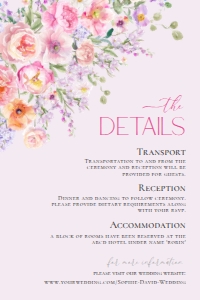 E097 Detail Card Vertical 4x6: E097 Wedding Suite