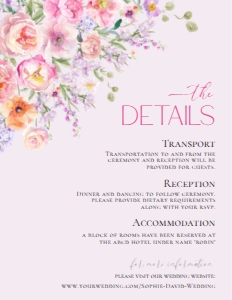 E097 Detail Card Vertical 4.25x5.5: E097 Wedding Suite