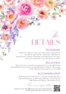 E098 Detail Card Vertical 3.5x5: E098 Wedding Suite