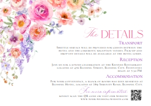 E098 Detail Card Horizontal 5x3.5: E098 Wedding Suite