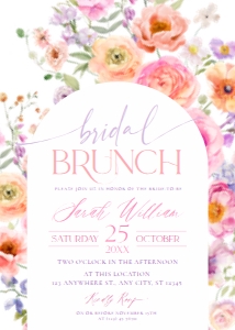 A048 Bridal Brunch Invite: A048 Bridal Brunch BUNDLE