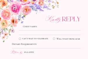 E098 RSVP 6x4: E098 Wedding Suite