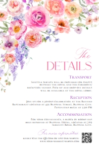 E098 Detail Card Vertical 4x6: E098 Wedding Suite
