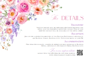E098 Detail Card Horizontal 6x4: E098 Wedding Suite