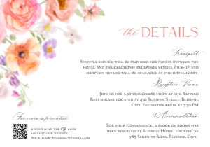 E101 Detail Card Horizontal 5x3.5: E101 Wedding Suite