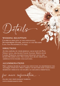 E103 Detail Card Vertical 3.5x5: E103 Wedding Suite