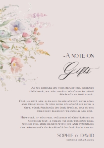 E104 Wishing Well Card 3.5x5: E104 Wedding Suite
