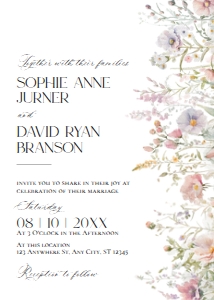 E104 Wedding Invite Front: E104 Wedding Suite