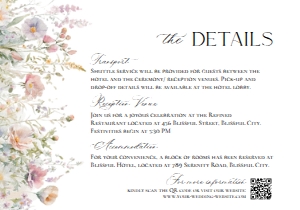 E104 Detail Card Horizontal 5x3.5: E104 Wedding Suite