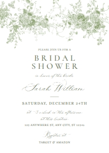 B062 Bridal Shower Invite: B062 Bridal Shower Invite