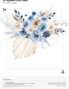 D030 Envelope Liner A7 Square Flap: D030 Wedding Bundle