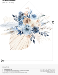D030 Envelope Liner A7 Regular Flap: D030 Wedding Bundle